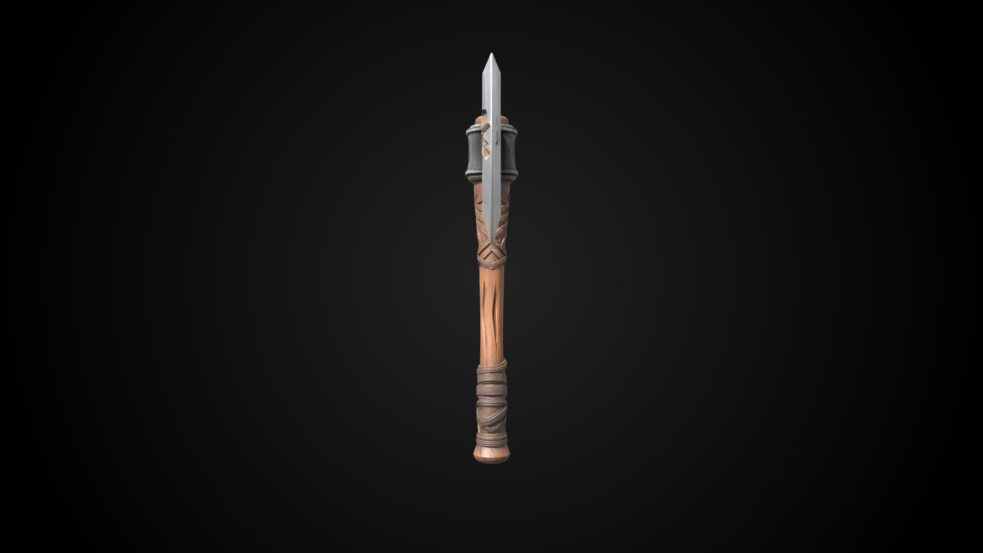 Stylized Dwarf Sword - Ironcleave - Game Ready 3D model_1