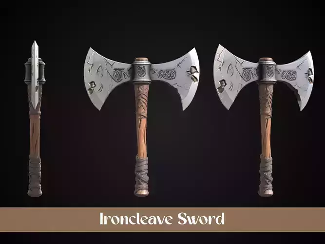 Stylized Dwarf Sword - Ironcleave