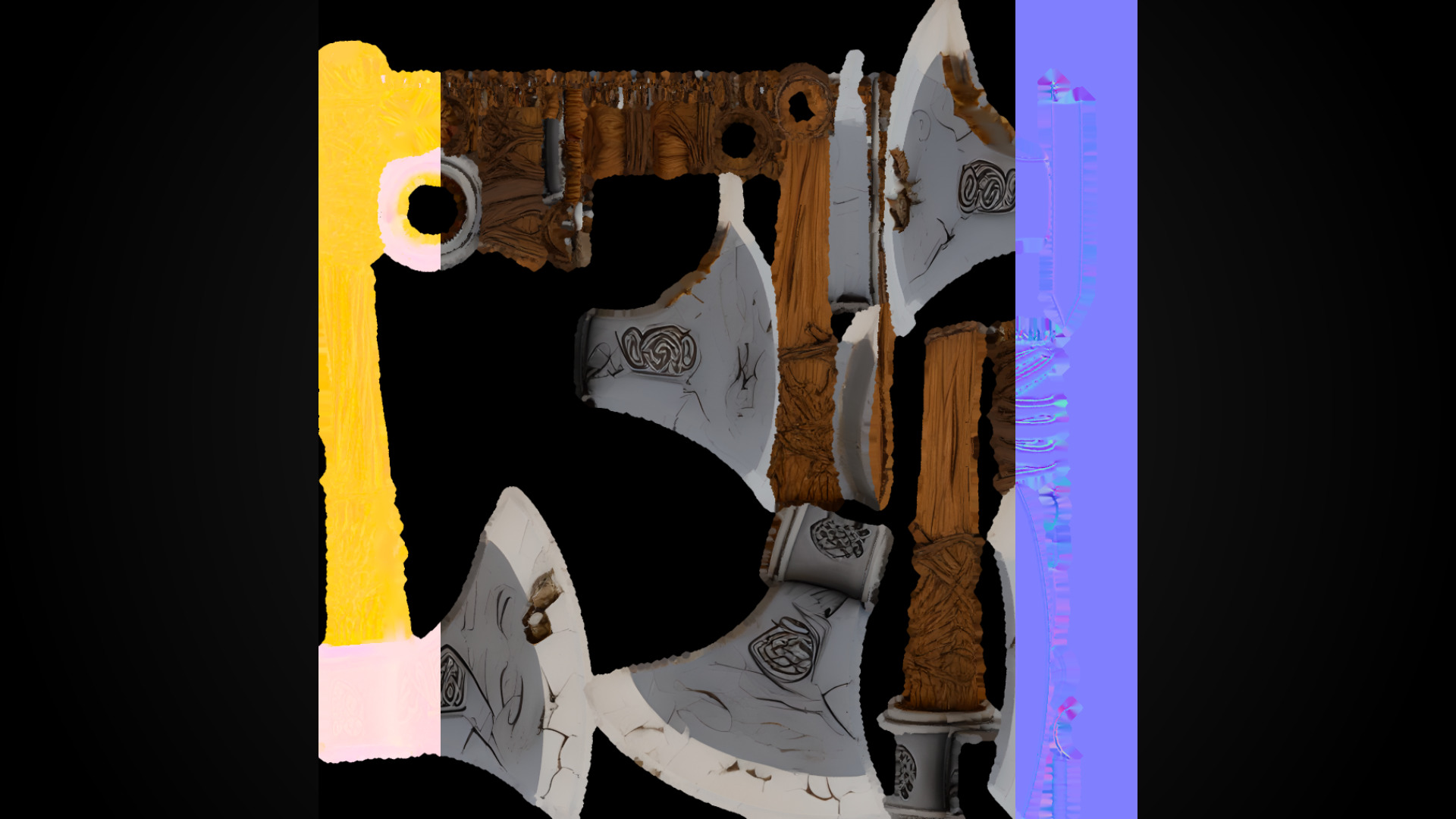 Stylized Dwarf Sword - Ironcleave - Game Ready 3D model_8