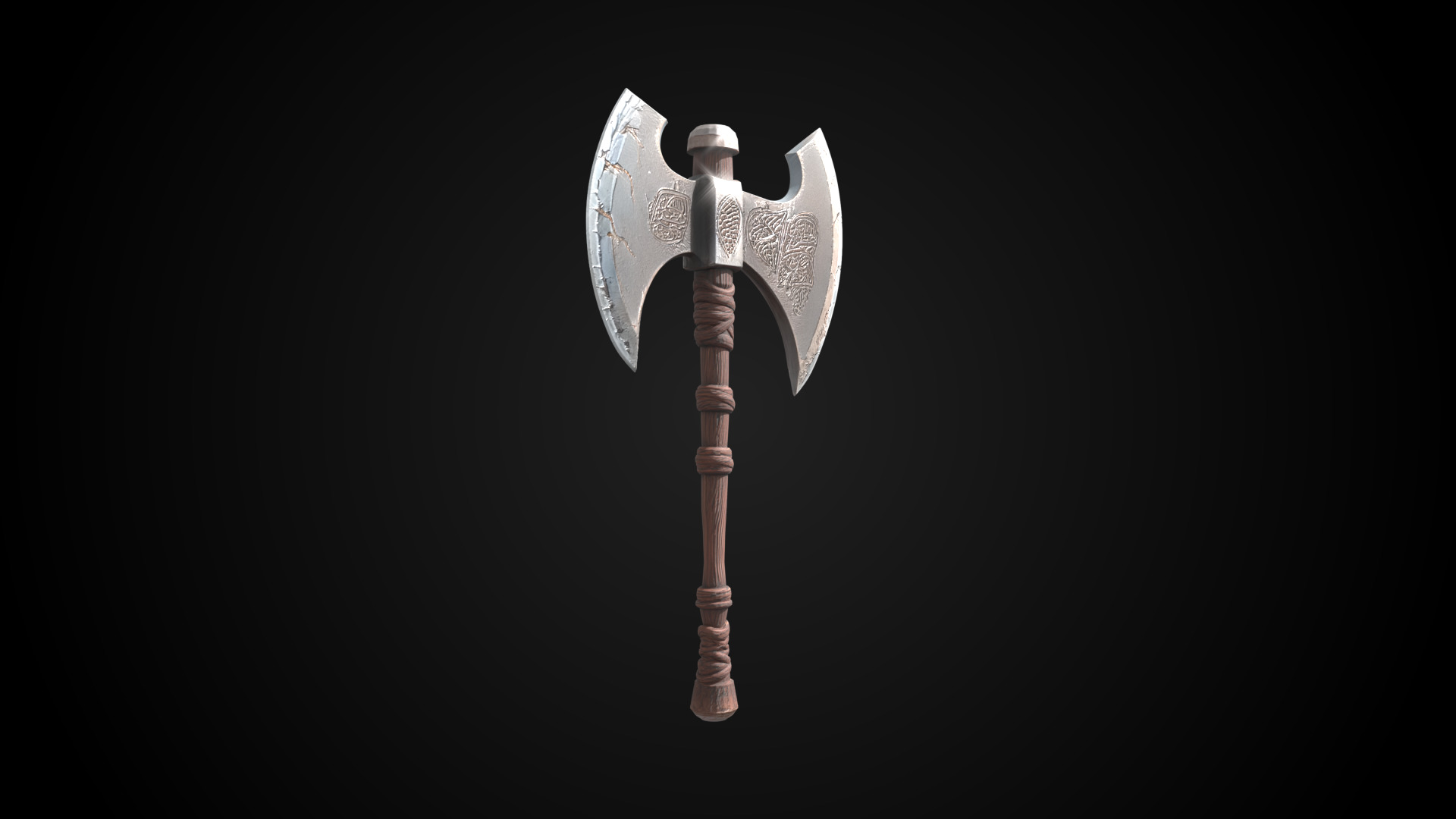 Stylized Dwarf Sword - Boulderbite - Game Ready 3D model_2