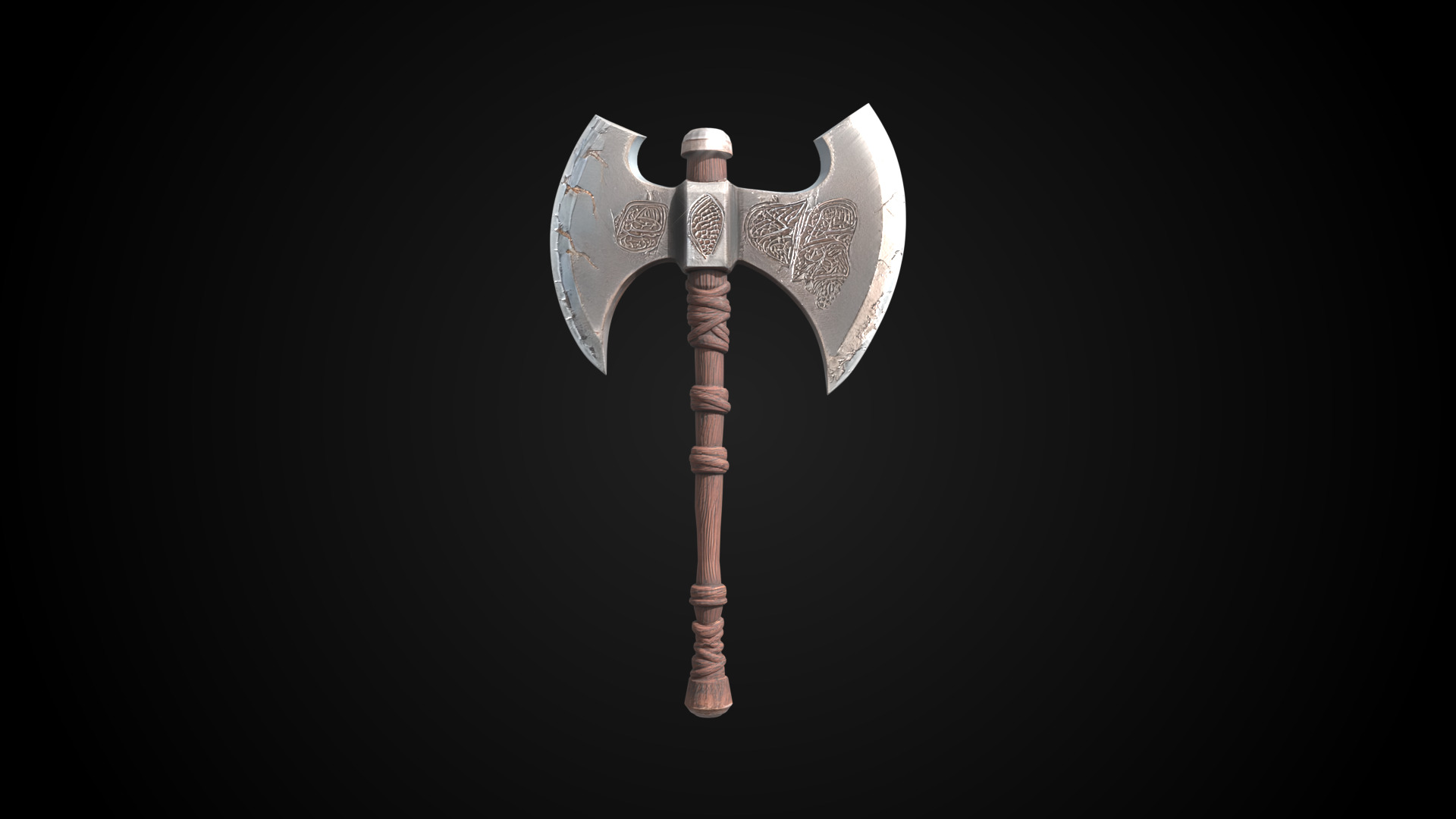 Stylized Dwarf Sword - Boulderbite - Game Ready 3D model_1
