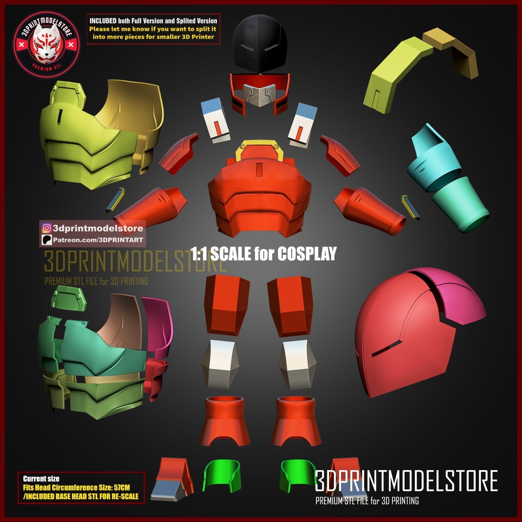 My Hero Academia Mudman Armor Cosplay - Anime Armour 3D print model_7