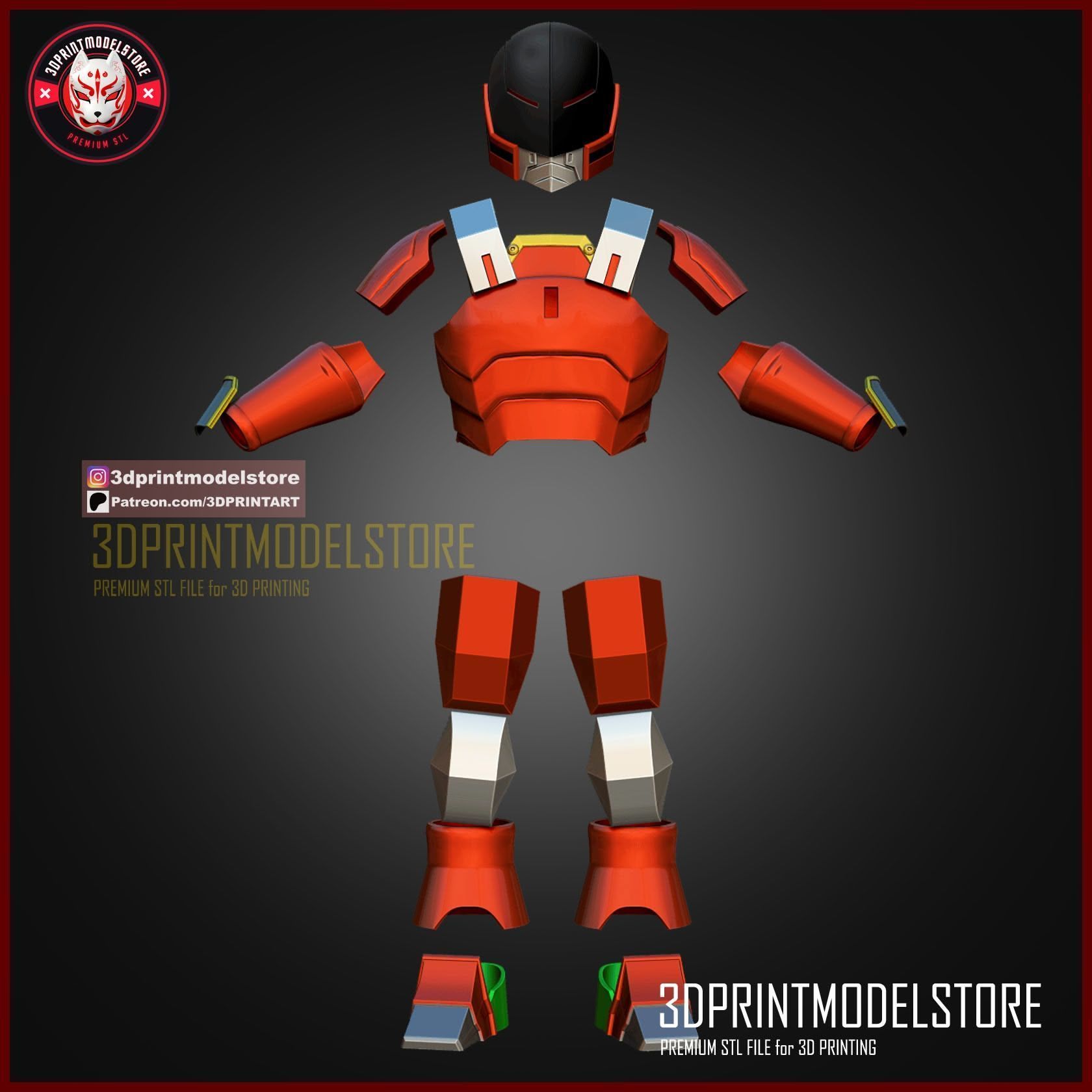 My Hero Academia Mudman Armor Cosplay - Anime Armour 3D print model_3
