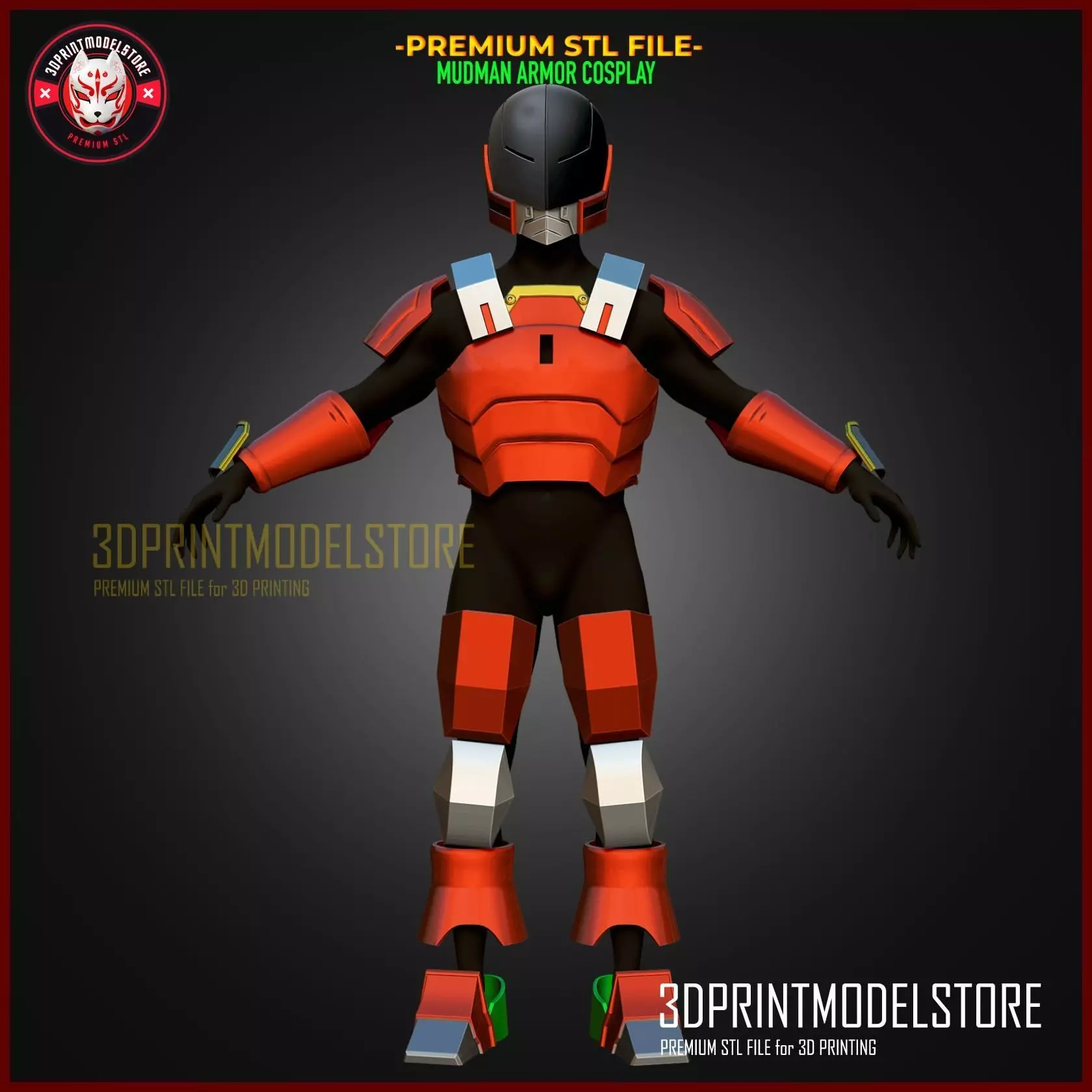 My Hero Academia Mudman Armor Cosplay - Anime Armour 3D print model_0