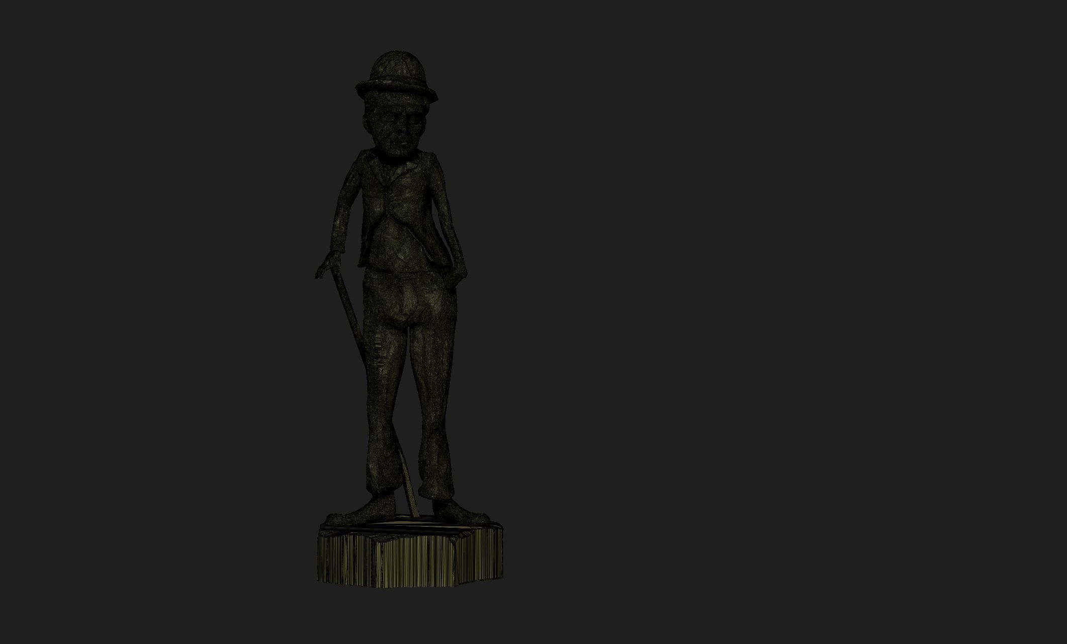 Charlie Chaplin 3D print model_4
