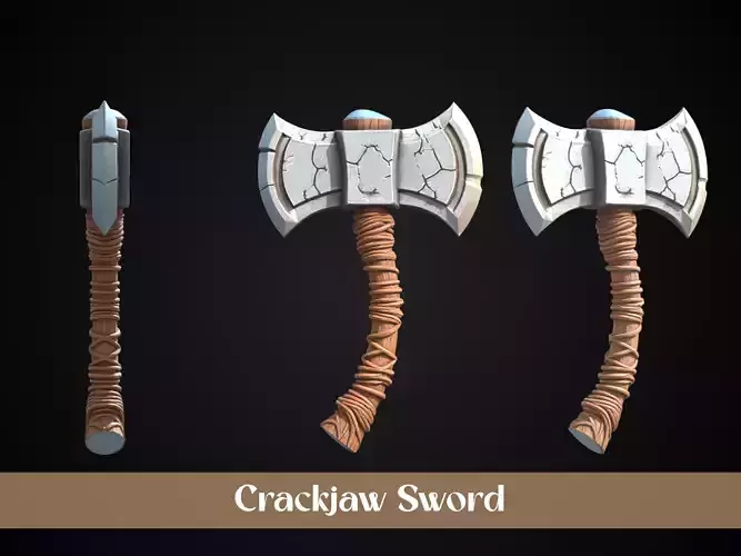 Stylized Dwarf Sword - Crackjaw