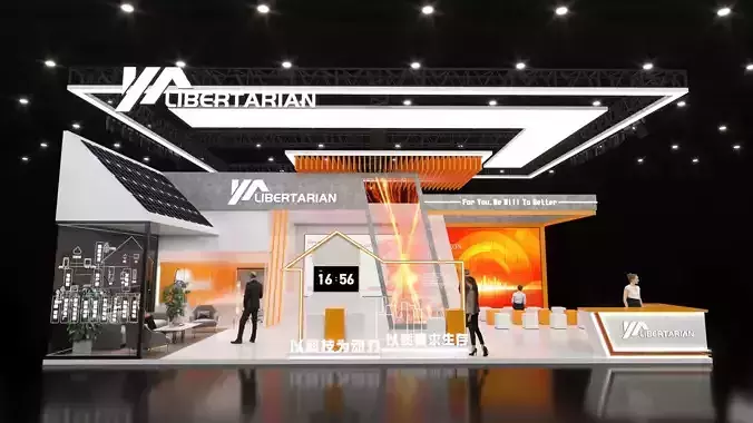 exhibition Low-poly 3D model