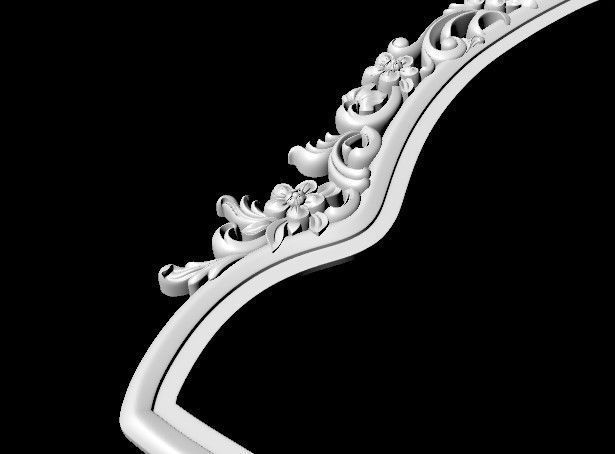 carved frame for mirror 3D model_3