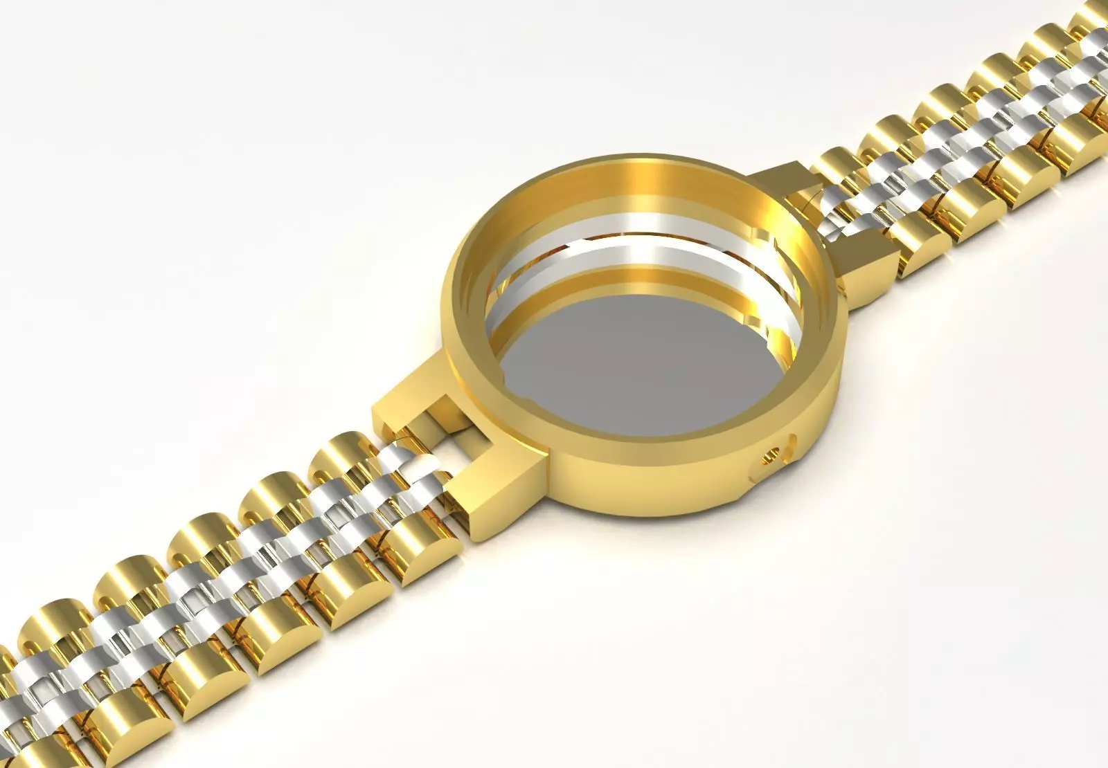 Lockless Watch Case and Strap sj0024 3D print model