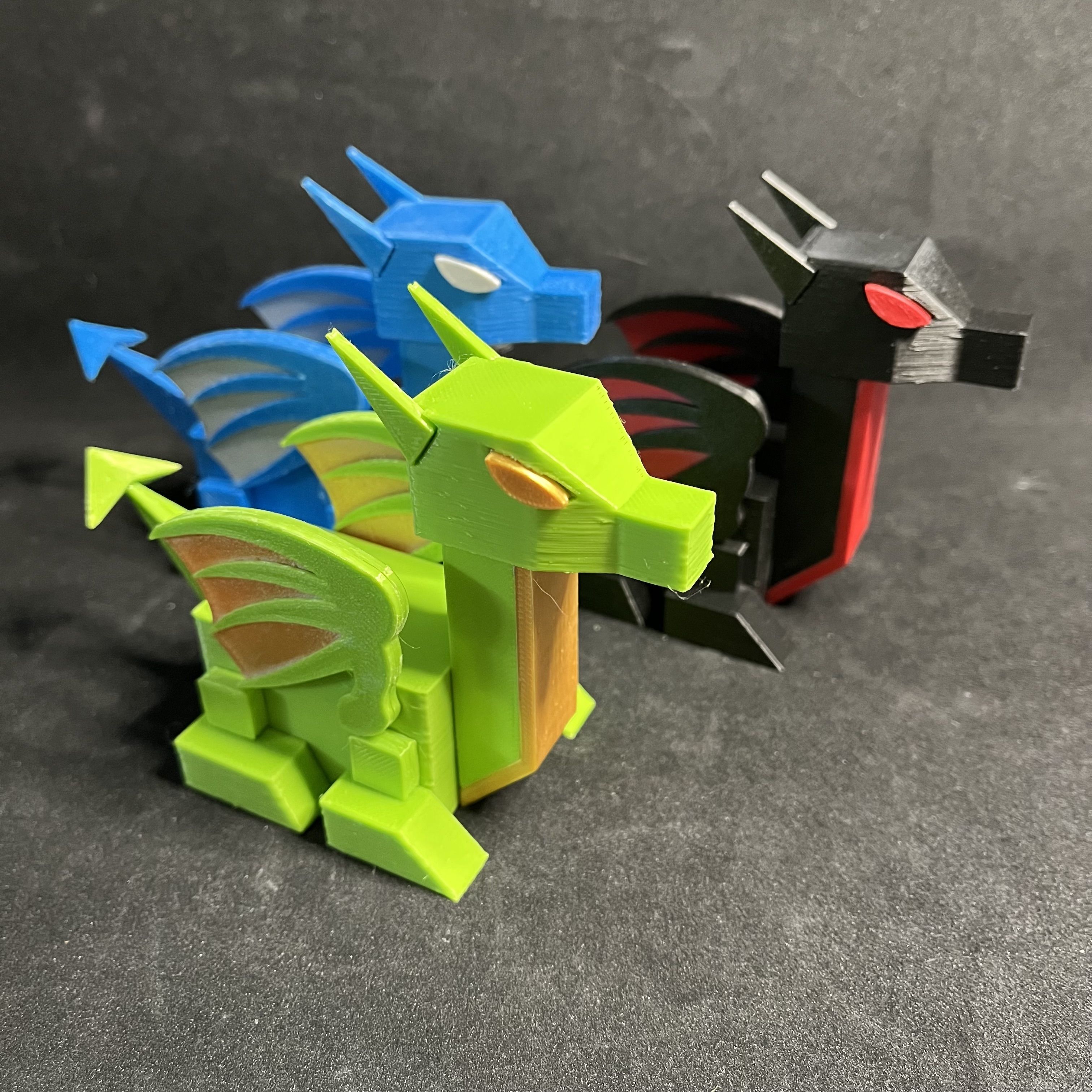 Low Poly Baby RoboDragon 3D print model_8