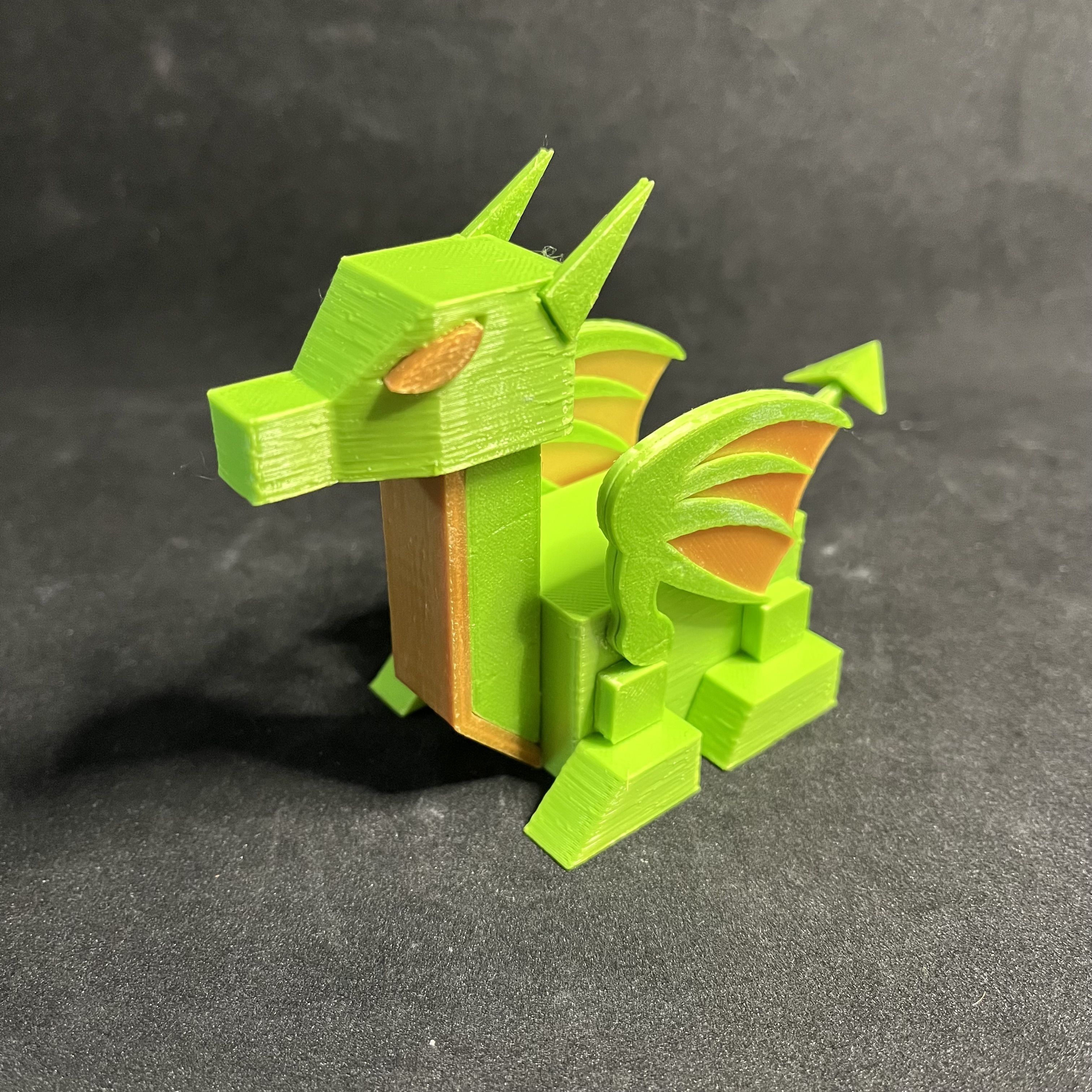 Low Poly Baby RoboDragon 3D print model_6