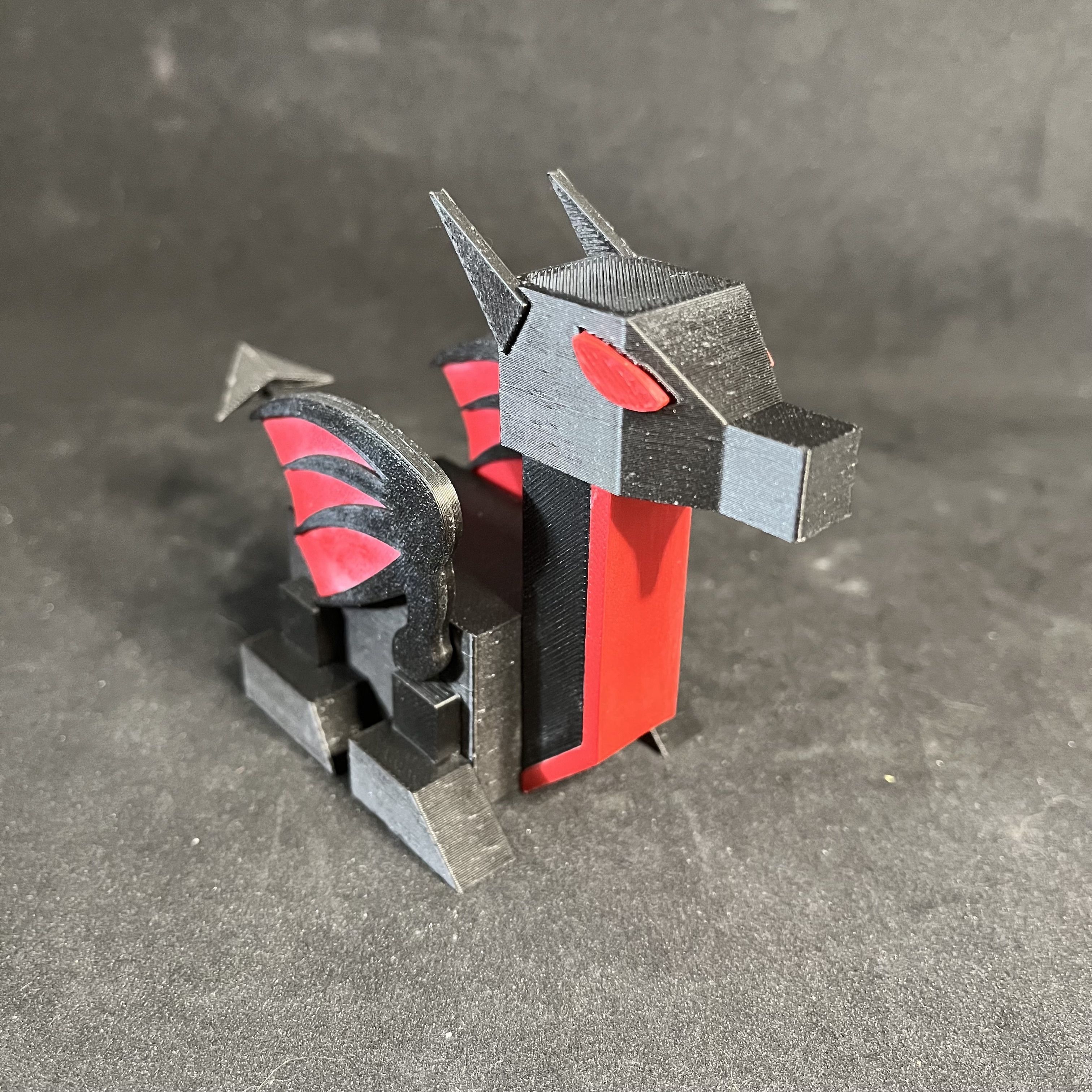 Low Poly Baby RoboDragon 3D print model_1