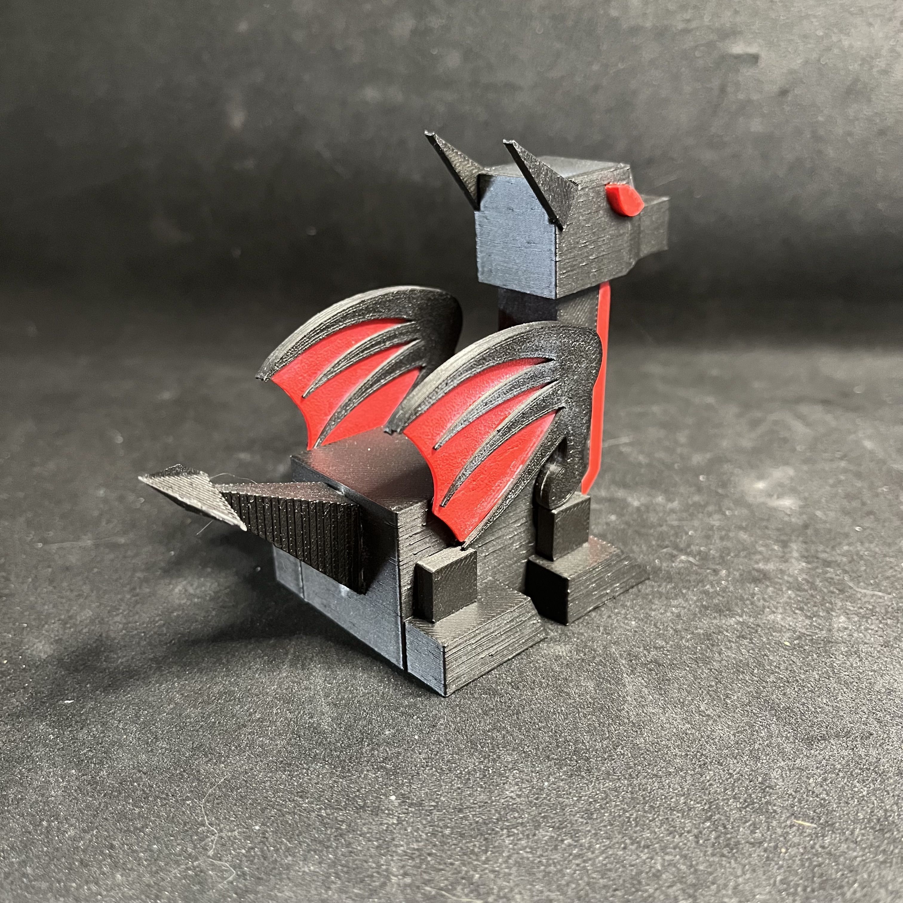 Low Poly Baby RoboDragon 3D print model_4