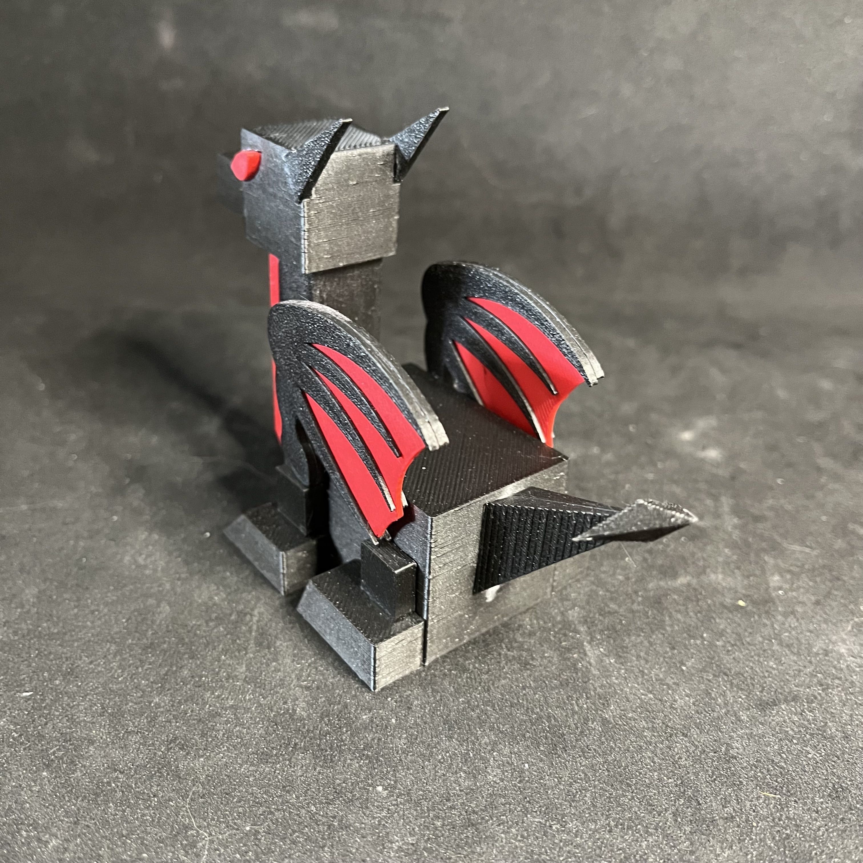 Low Poly Baby RoboDragon 3D print model_3