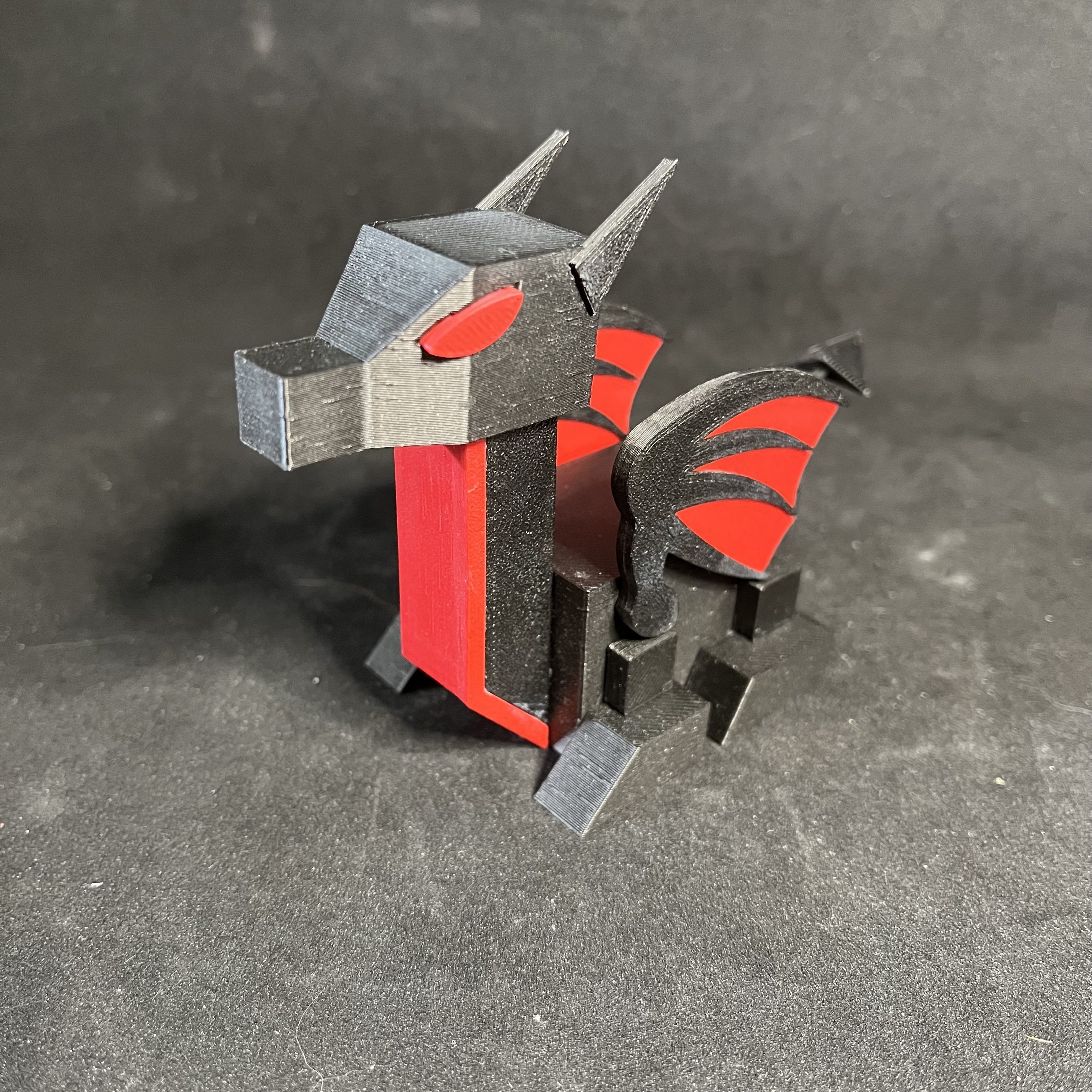 Low Poly Baby RoboDragon 3D print model_2