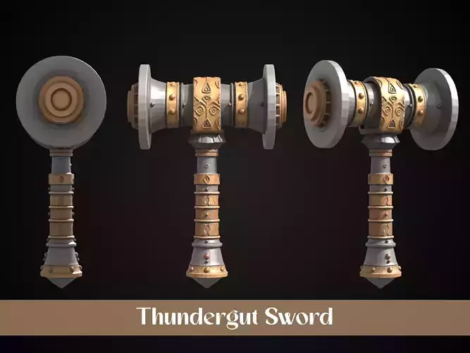 Stylized Dwarf Sword - Thundergut