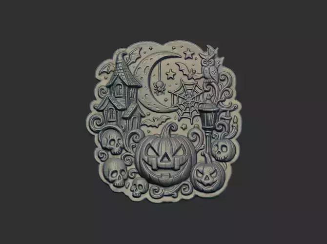 pumpkin ghost hallowen decor 