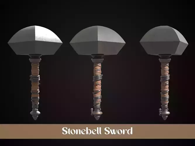 Stylized Dwarf Sword - Stonebell