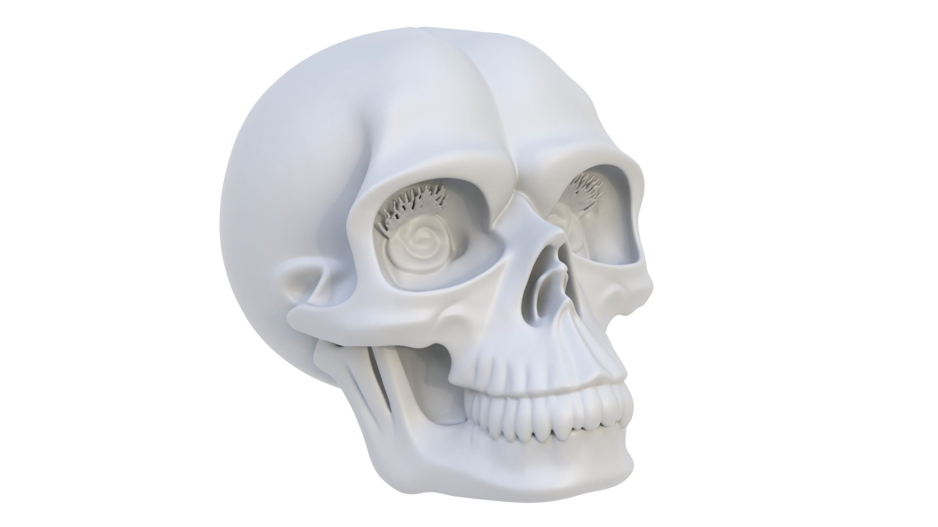 Decorative skull 3D model_4