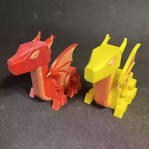 Medium Poly Baby RoboDragon