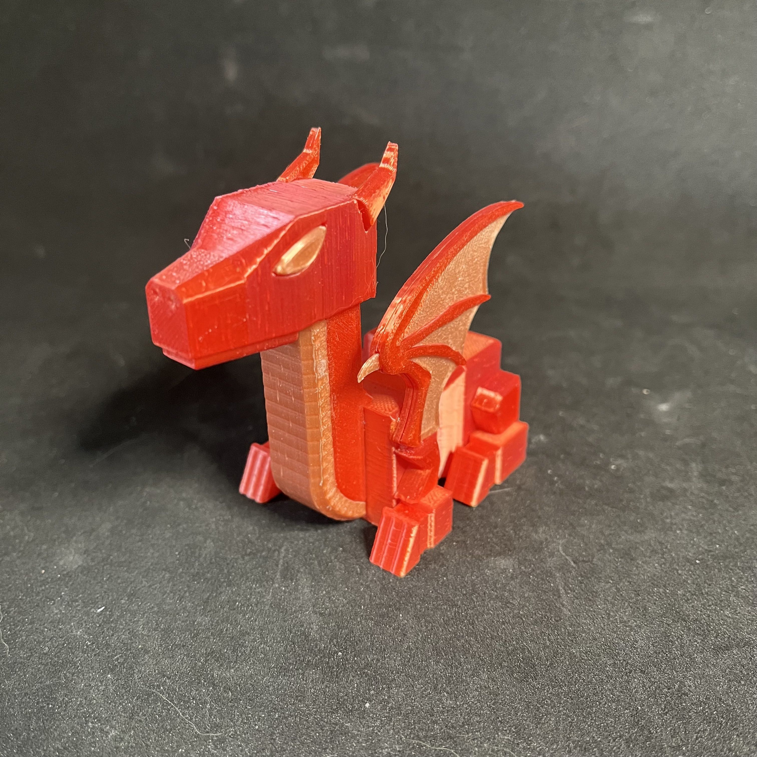 Medium Poly Baby RoboDragon 3D print model_2