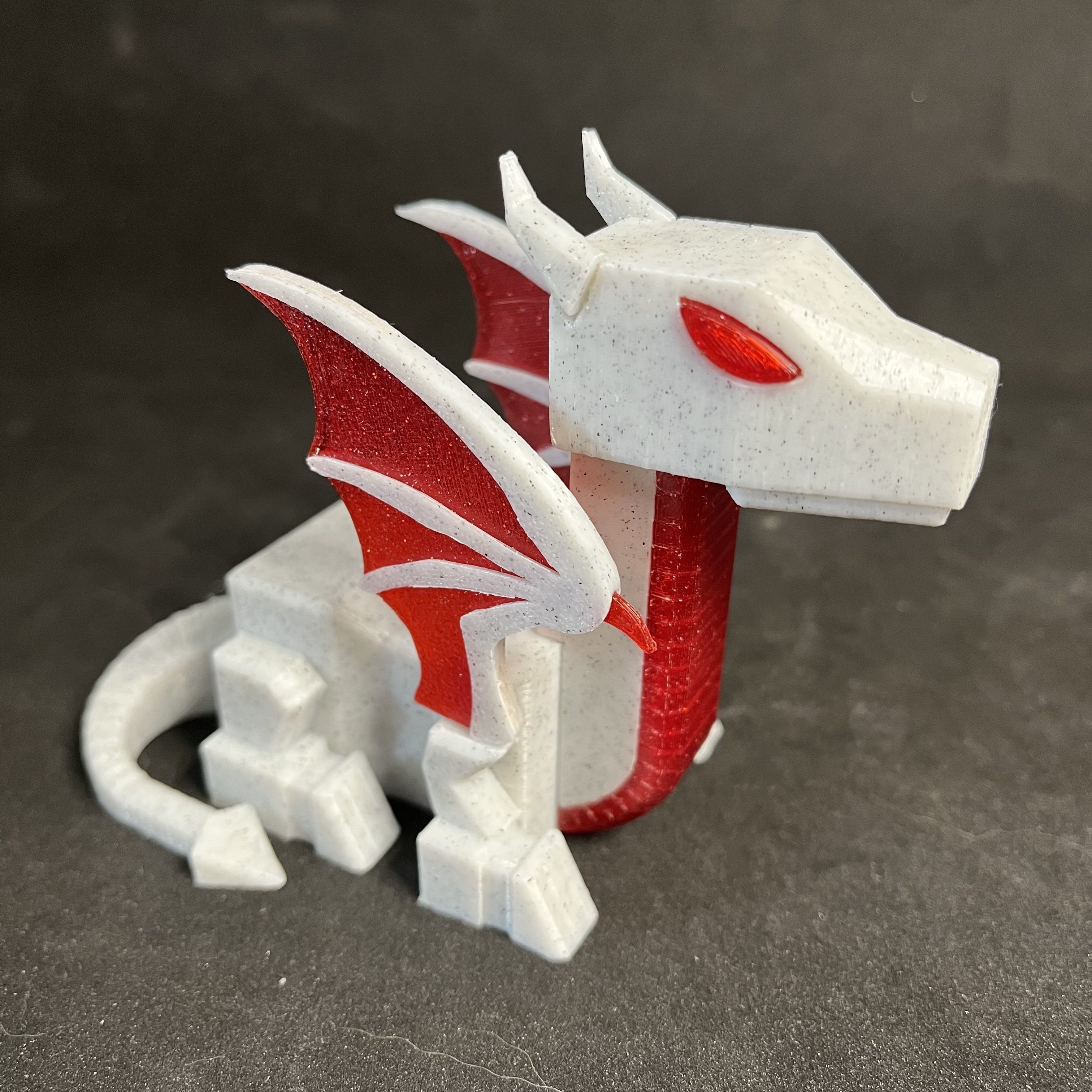 Medium Poly Baby RoboDragon 3D print model_6