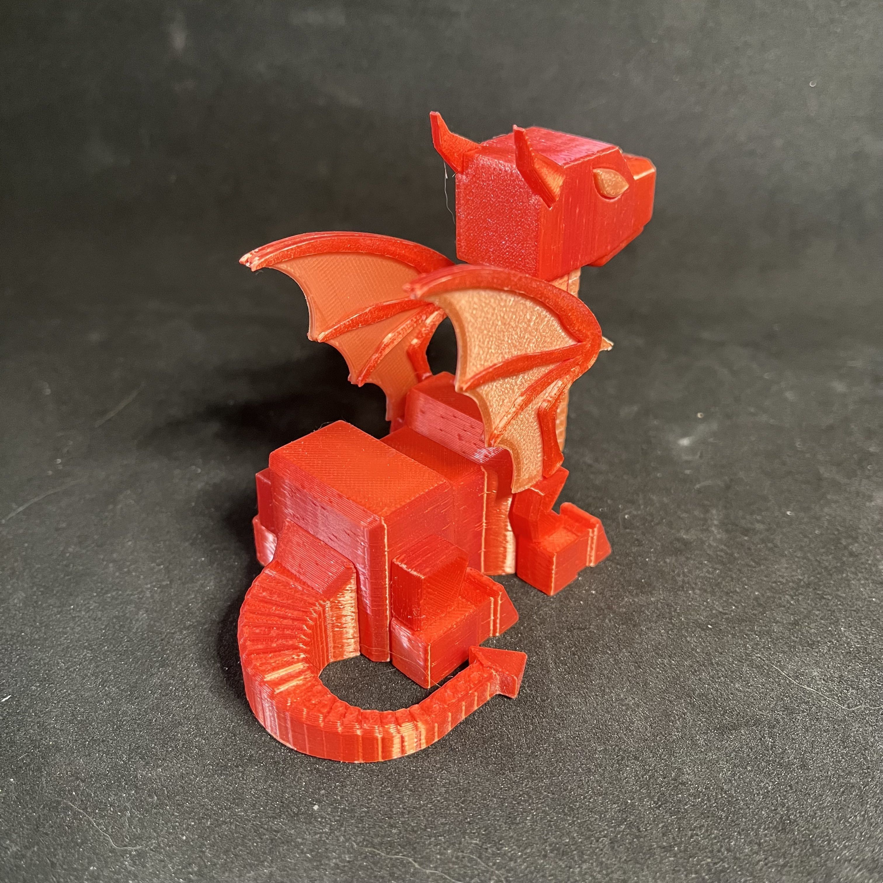Medium Poly Baby RoboDragon 3D print model_4