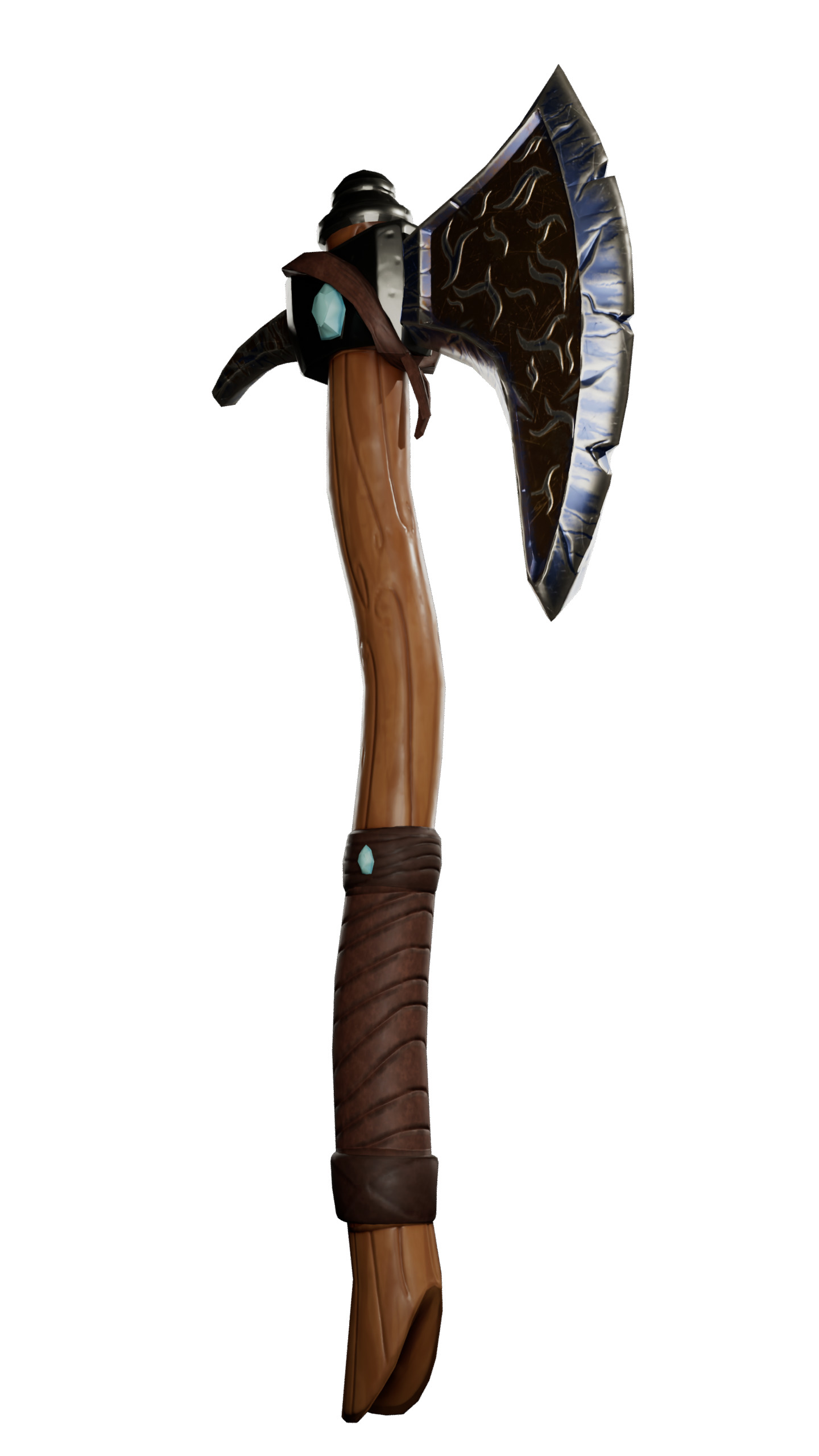3D Axe Model Low-poly 3D model_3