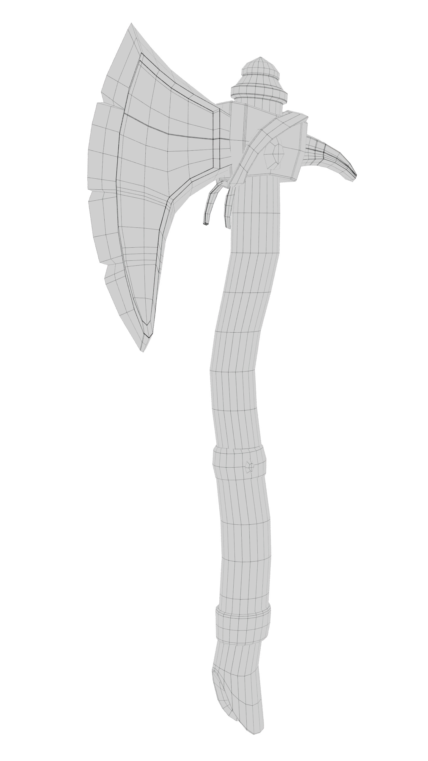 3D Axe Model Low-poly 3D model_2