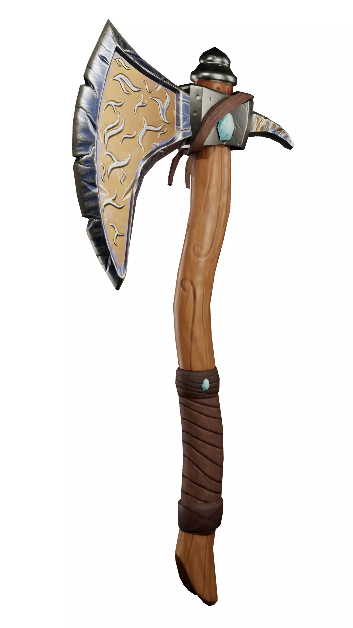 3D Axe Model Low-poly 3D model_0