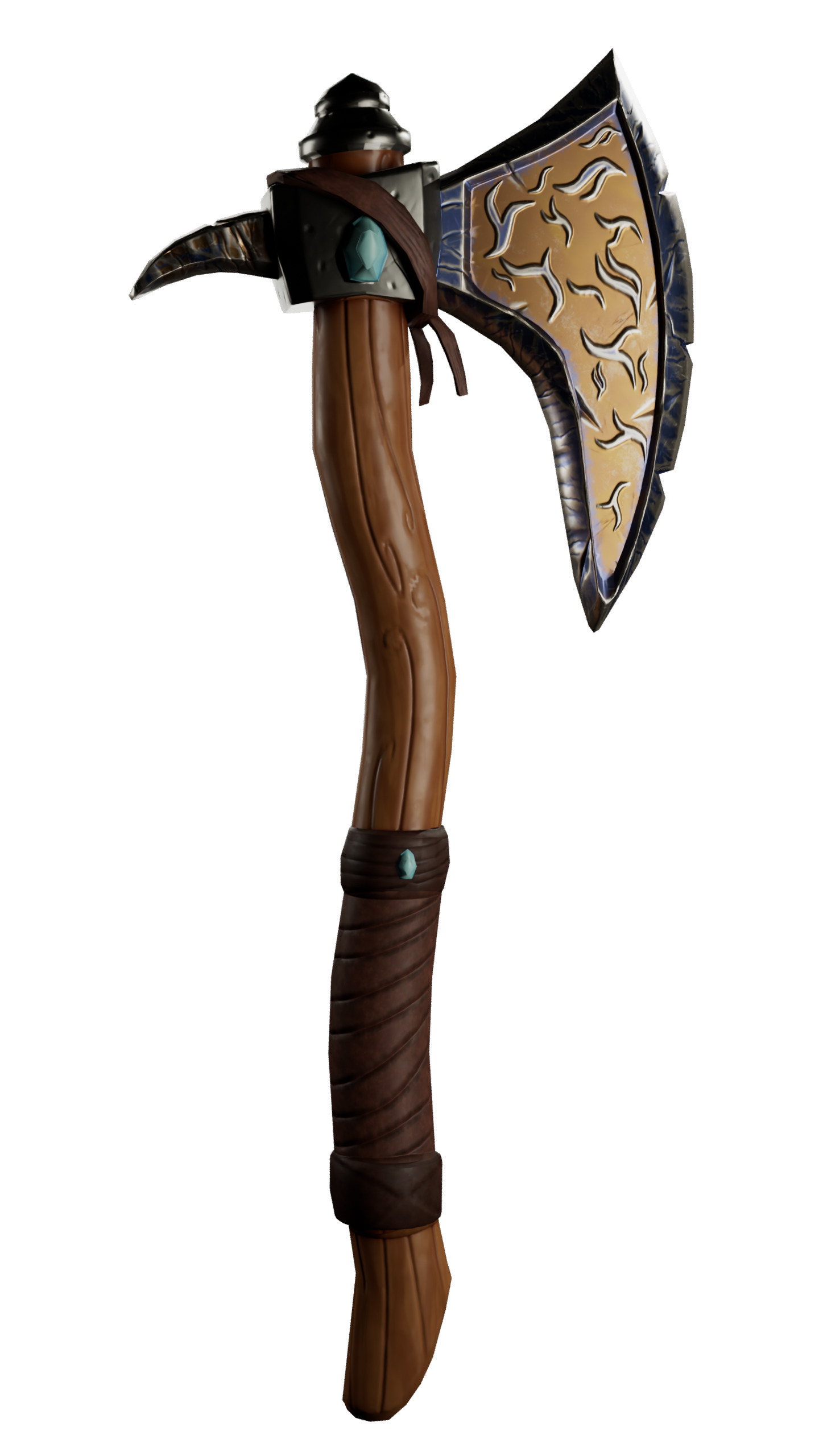 3D Axe Model Low-poly 3D model_5