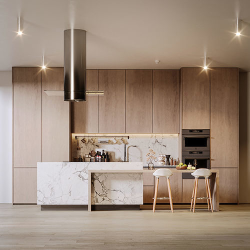 Modern Kitchen 3D model