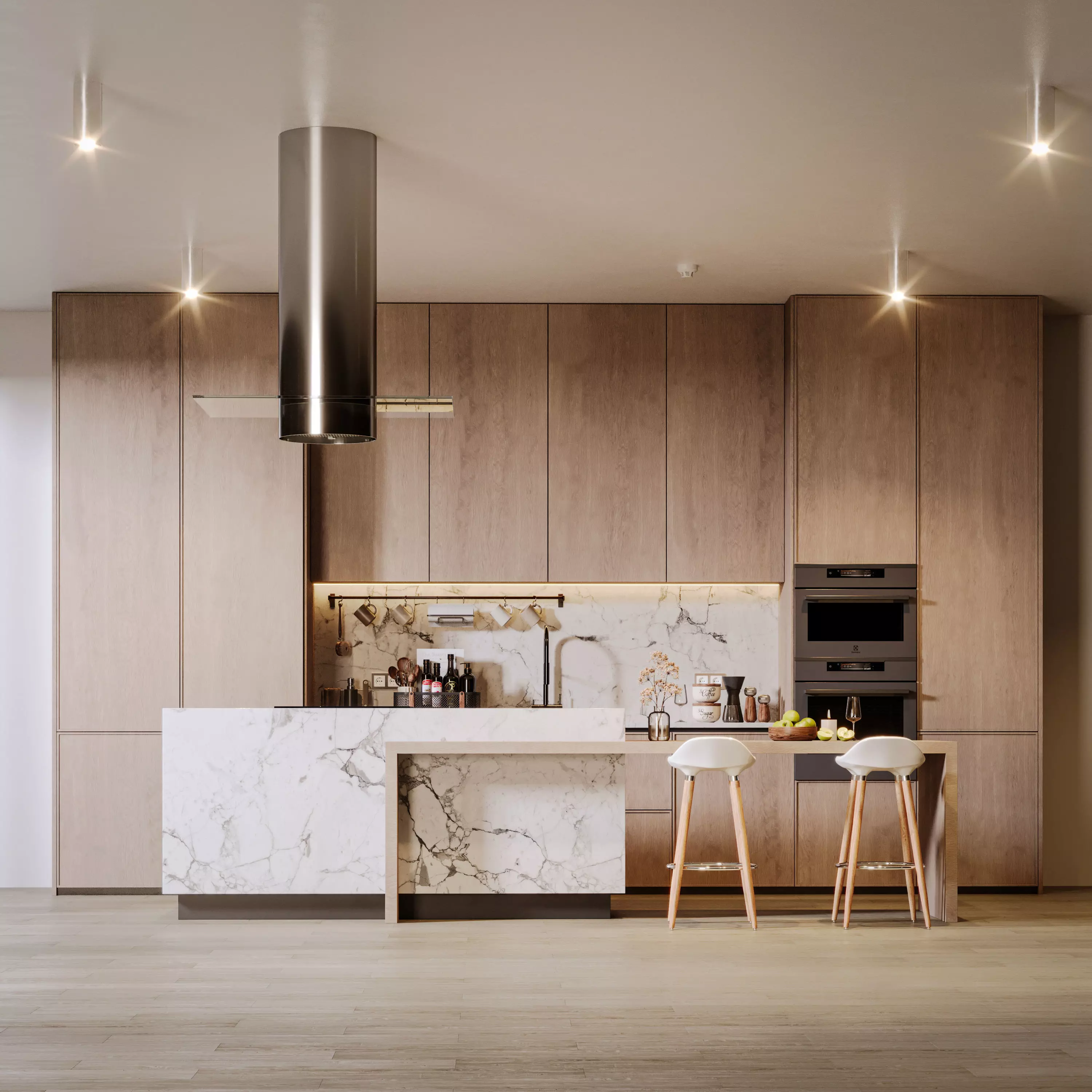 Modern Kitchen 3D model_0