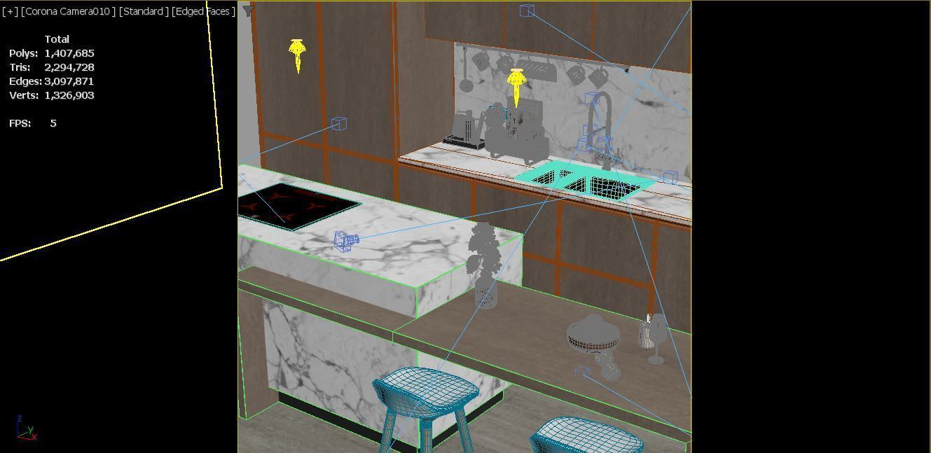 Modern Kitchen 3D model_16