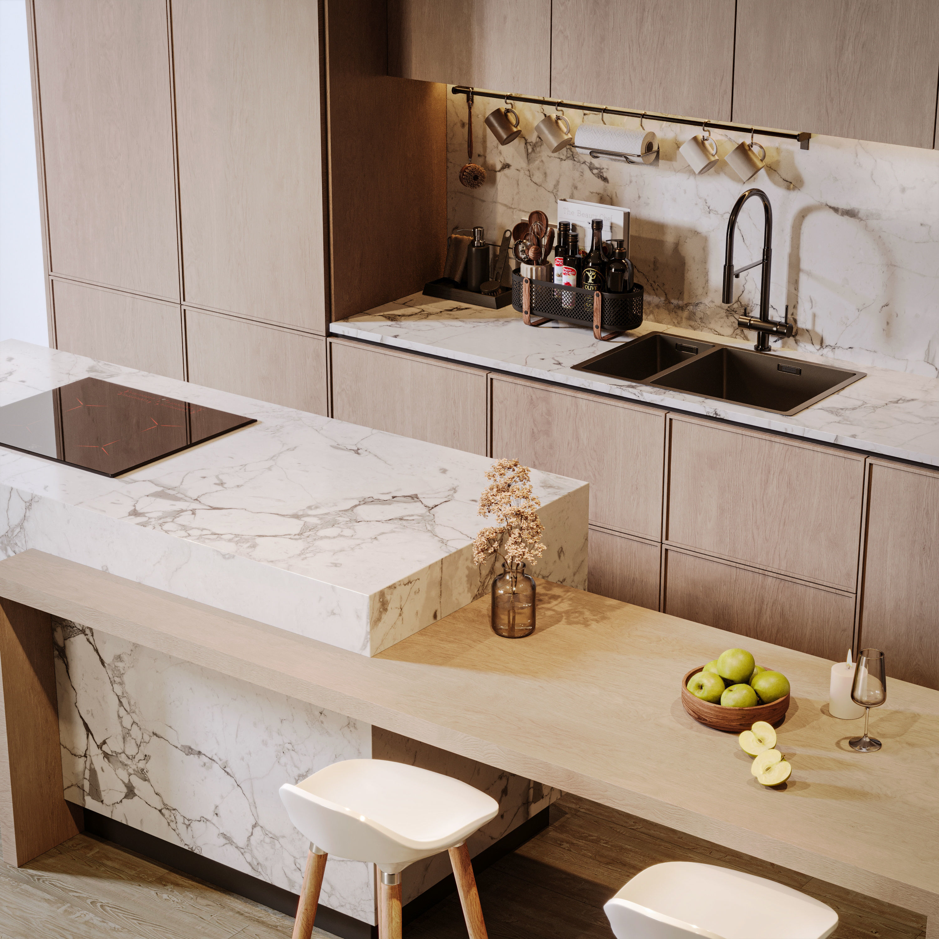 Modern Kitchen 3D model_2