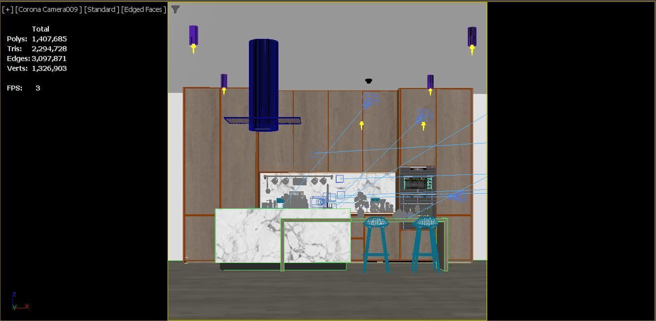 Modern Kitchen 3D model_12