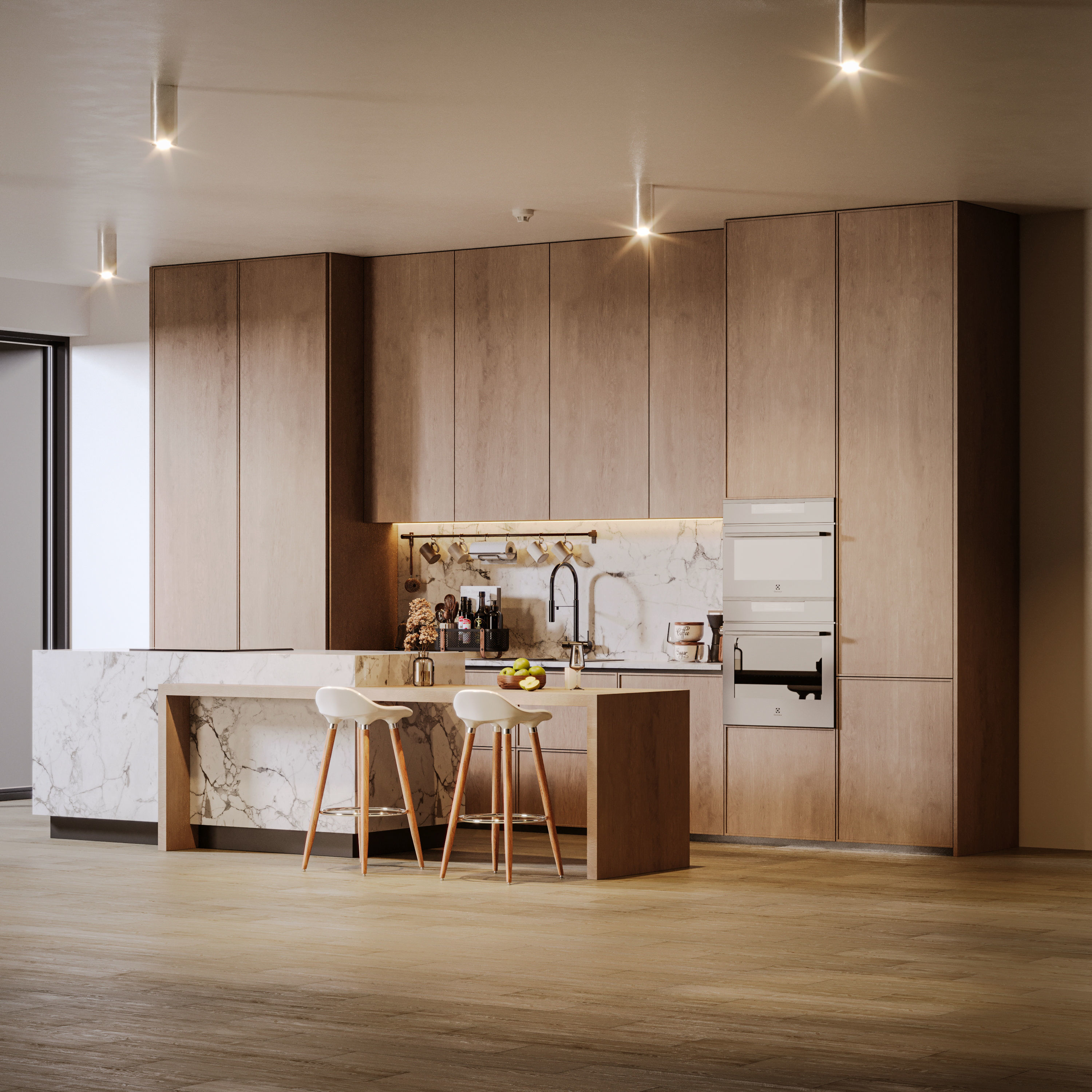 Modern Kitchen 3D model_1