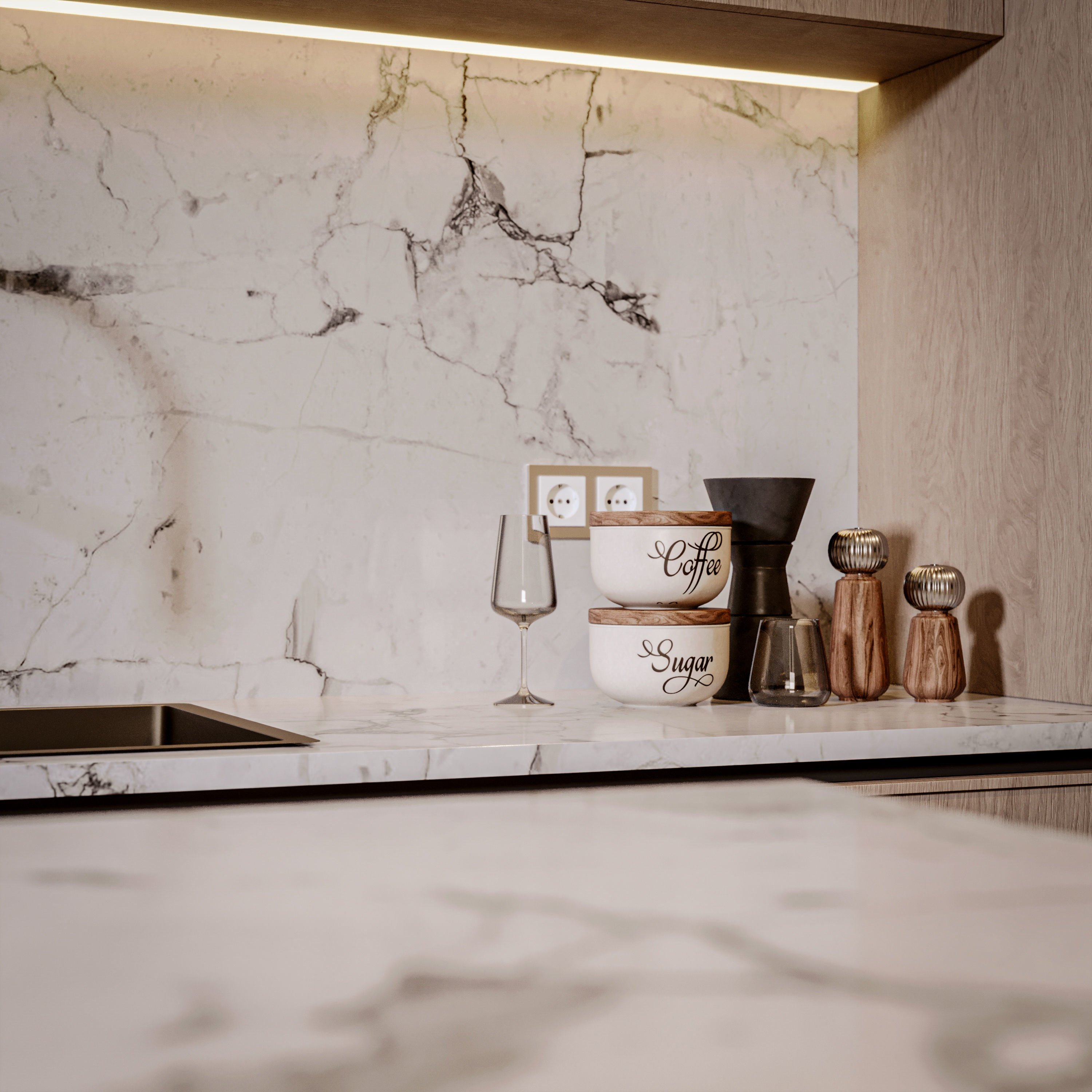 Modern Kitchen 3D model_5