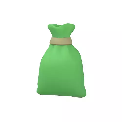 Money Bag v4 001 Low-poly 3D model