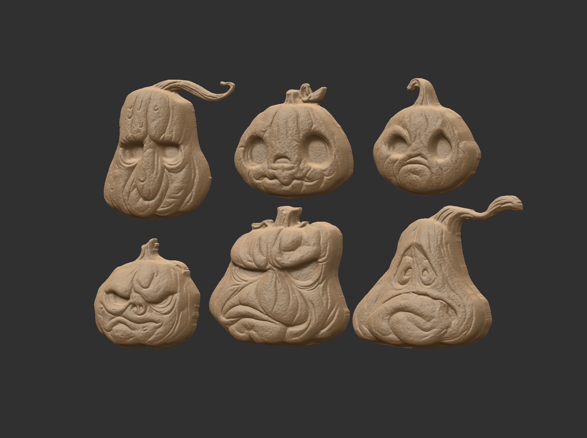 pumpkins cnc model 3D print model_5