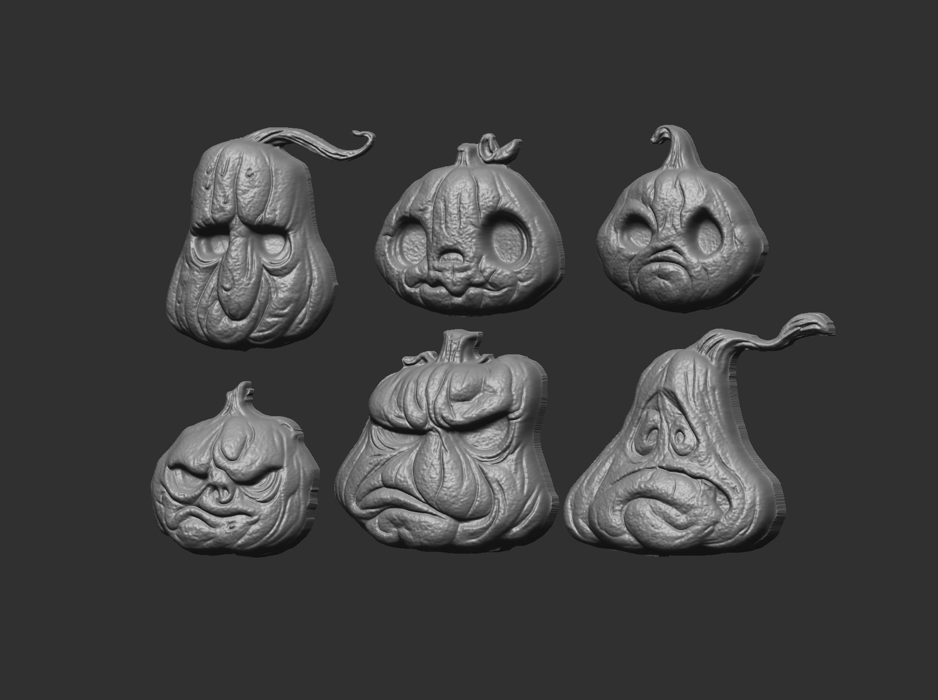 pumpkins cnc model 3D print model_3