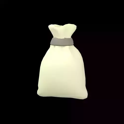 Money Bag v4 003 Low-poly 3D model