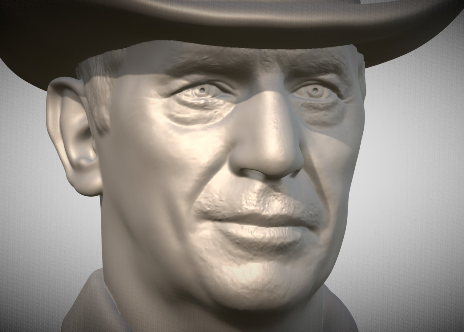 John Dutton Kevin Costner from Yellowstone bust for 3D printing 3D print model_13