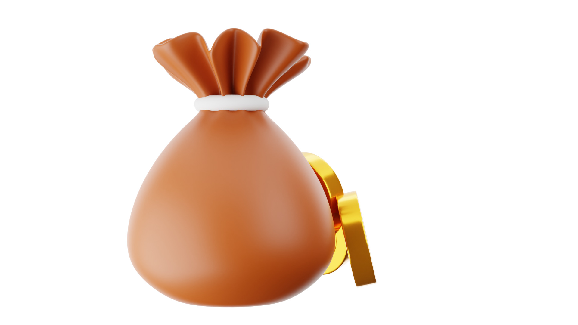 Dollar Bag 3D Illustration 3D model_13