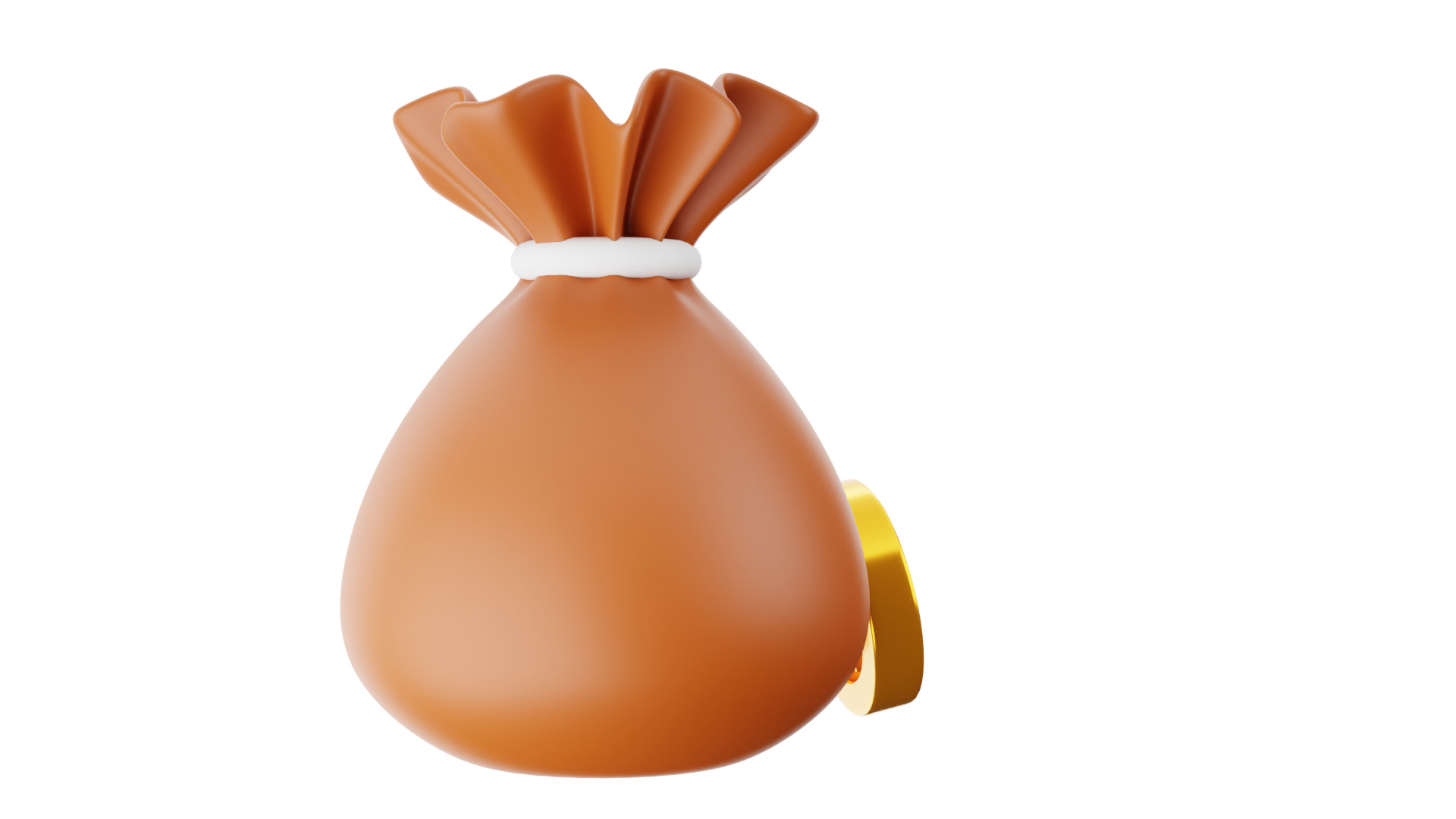 Dollar Bag 3D Illustration 3D model_12