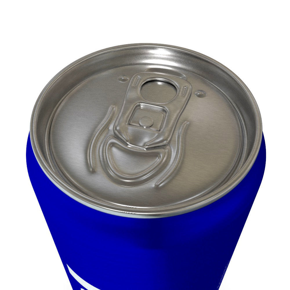 Drinks Cans - Slim Set Low-poly 3D model_8