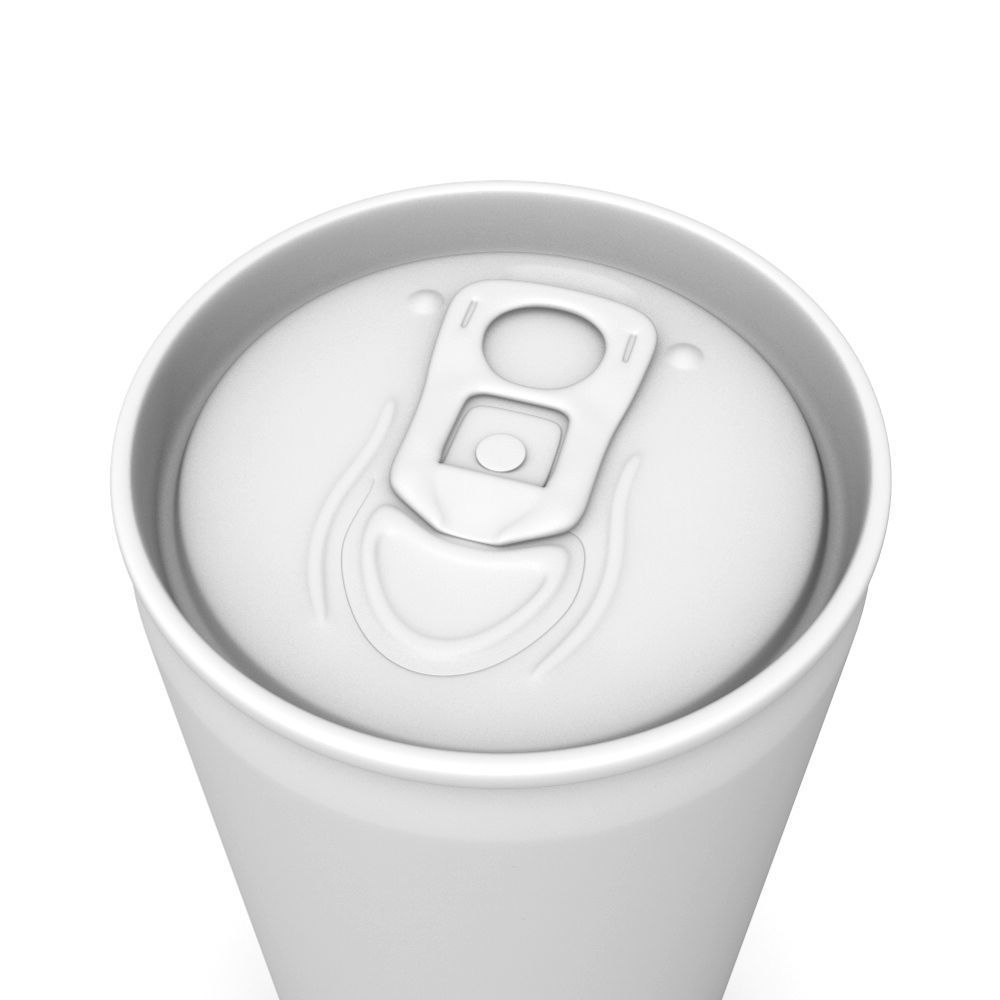 Drinks Cans - Slim Set Low-poly 3D model_16