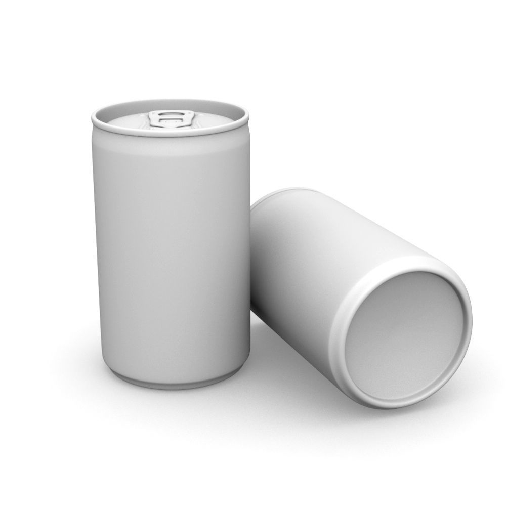 Drinks Cans - Slim Set Low-poly 3D model_11