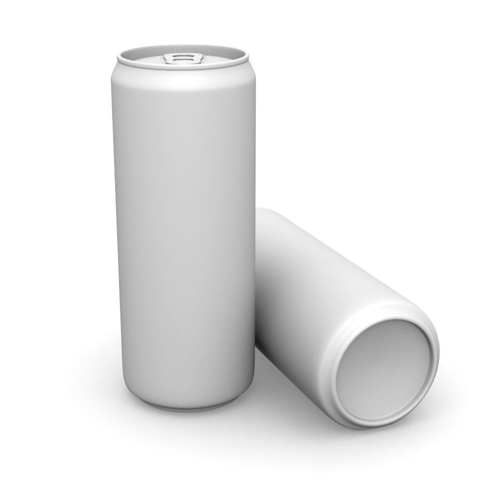 Drinks Cans - Slim Set Low-poly 3D model_14