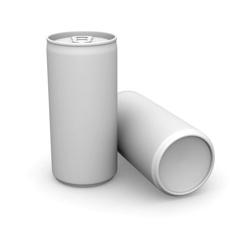 Drinks Cans - Slim Set Low-poly 3D model_12